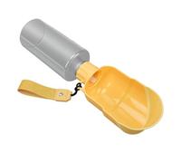 Alomejor Gourde D Eau pour Animaux Portable, Bouteille D Eau Pliable avec Embout à Contrôle par Pression for Promenade, Voyage, Randonnée (Yellow)