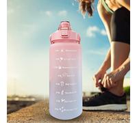 Alomejor Gradient Couleur Gradient One Faire une Bouteille D'eau avec - Portable Sports Water Cup (Rose)
