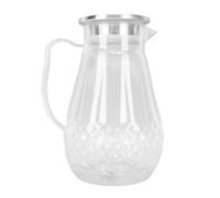 Alomejor Grand Pichet à Eau de 1500ml avec Couvercle, Pichet à Boisson en Acrylique Transparent, Poignée Légère pour Fête de thé glacé