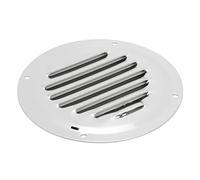 Alomejor Grille d'aération Ronde en Acier Inoxydable 124 mm (5 Pouces), Finition Miroir, réglable, pour Ventilation Yacht, Caravane, Camping-Car, Cuisine et Salle de Bain - Grille de ventil