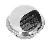 Alomejor Grille D'aération Ronde en Acier Inoxydable Résistante aux Intempéries pour Bouches D'aération de Salle de Bain et D'échappement de Cuisine, Acier Inoxydable Durable, Installation Facile, 1