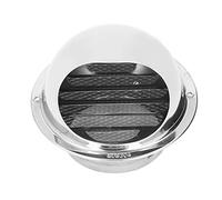 Alomejor Grille D'aération Ronde en Acier Inoxydable Résistante aux Intempéries pour Bouches D'aération de Salle de Bain et D'échappement de Cuisine, Acier Inoxydable Durable, Installation Facile, 1
