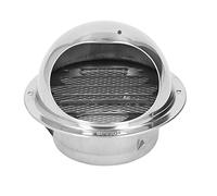 Alomejor Grille D'aération Ronde en Acier Inoxydable Résistante aux Intempéries pour Bouches D'aération de Salle de Bain et D'échappement de Cuisine, Acier Inoxydable Durable, Installation Facile, 1
