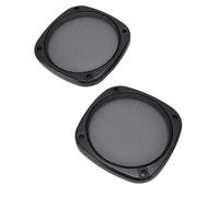 Alomejor Grille de Protection pour Haut-Parleur de Plafond, Maille Métallique pour Voiture, Marine, Home Cinéma, Lot de 2 Couvercles Décoratifs avec Vis 137mm