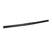 Alomejor Guidon de Vélo en Fibre de Carbone Vélo Plat Guidon Droit Extrémité de Barre de Vélo en Carbone 25.4x580MM(Noir Brillant)
