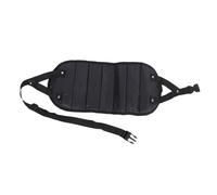 Alomejor Hamac de Pied Repose-pieds de Voyage Portable avec Structure Anti-basculement en Maille Respirante pour Avion, Bureau et Maison, Confortable et Léger (BLACK)