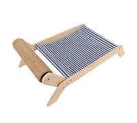 Alomejor Hamac pour Chat, Lit de Repos Anti-secouement pour Toutes Les Saisons, Balançoire avec Cadre en Bois avec Griffoir pour Chats, Matériaux de qualité Supérieure, Design Minimaliste pour la