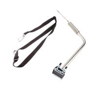Alomejor Hands Free Dog Bike Leash with Arrow Storage Case | Construction durable en acier inoxydable, adaptée à les types de vélos, facile à fixer, sans danger pour les chiens