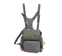 Alomejor Harnais de Poitrine pour Jumelles, équipement D'extérieur en Nylon 500D avec Sangles Rembourrées à Quatre Points et Housse de Pluie, pour Jumelles et Télémètres