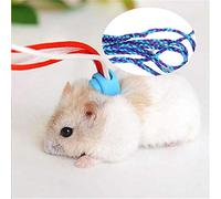 Alomejor Harnais pour Furet, Harnais de Marche en Nylon, Laisse Réglable pour Petits Animaux de Compagnie avec Cloche, Parfait pour Les Hamsters, Les écureuils et Les Rats (Dégradé Bleu et Violet)