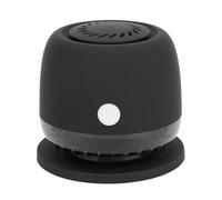 Alomejor Haut-Parleur Magnétique avec Support de Téléphone, Haut-Parleur Portable adapté aux Aventures en Plein Air, Voyage en Voiture (Black)