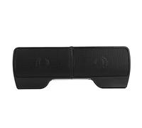 Alomejor Haut-parleurs pour Ordinateur Portable Alimentés par USB, Barre de Son Stéréo de Haute qualité Sonore pour Moniteur, Ordinateur Portable, TV, 2 Haut-parleurs