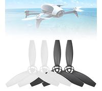 Alomejor Hélice d'avion RC, Conception Triangulaire Aérodynamique pour Drone Bebop 2 2 Noir Rouge (Noirs Blancs)