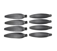 Alomejor Hélices de Drone X8 Mini à Faible Bruit, 8 Pièces, avec Une rigidité élevée et Une Force de Traction Puissante (Bord Orange)