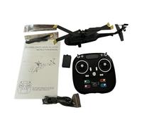 Alomejor Hélicoptère RC, Drone de Simulation à 6 Canaux avec Moteur sans Balais, Maintien D'altitude, Flux Optique, Atterrissage au Décollage à Une Touche, pour Débutants et Adultes (Gray)