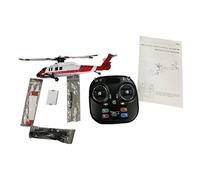 Alomejor Hélicoptère RC, Drone de Simulation à 6 Canaux avec Moteur sans Balais, Maintien D'altitude, Flux Optique, Atterrissage au Décollage à Une Touche, pour Débutants et Adultes (Rouge)