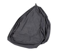 Alomejor Housse de Pouf en Velours côtelé Doux, Grande Housse de Remplacement Lavable pour Adultes et Enfants, Relaxation 39,37x47,24 Pouces (Gris foncé)