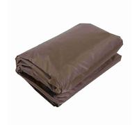 Alomejor Housse de Protection de Baignoire à Ressort Chaud, Capuchon étanche Durable pour Toutes Les Saisons, Petite Taille Pliable pour Un Rangement Facile (Café)