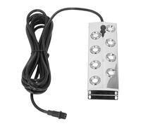 Alomejor Humidificateur Brumisateur Ultrasonique à 8 Têtes, Brumisateur Silencieux, étanche IP67 pour Paysage, Acier Inoxydable 304, DC45-48V, pour Une Utilisation Intérieure et Extérieure