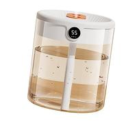 Alomejor Humidificateur D'air à Double Buse, Diffuseur D'huile Aromatique de Grande capacité pour la Maison, la Chambre à Coucher, Humidificateur Silencieux pour Mini, avec écran LCD d'humidité,