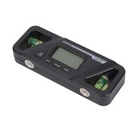 Alomejor Inclinomètre Numérique Rapporteur Jauge de Mesure D'angle de Niveau de Base Magnétique pour le Traitement du Bois ABS Noir Mini Niveau Numérique pour la Réparation de Voiture (BLACK)
