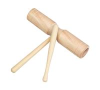 Alomejor Instrument à Percussion, Cylindre en Bois à Double Son, Jouet éducatif Portatif pour Enfants en e Musique et à l'école Maternelle (Petit Cylindre Double Sonore)