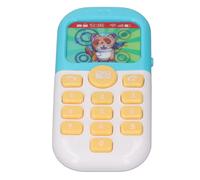 Alomejor Interactive Kids Téléphone Jouet éducatif d'apprentissage pour Les Tout-Petits avec des Animaux de Dessin animé Light Music Effets Playage de Rôle (Blue)