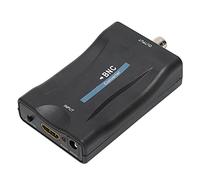 Alomejor Interface Multimédia Haute Définition Polyvalente vers Convertisseur de Signal BNC avec Prise en Charge NTSC et PAL pour Une Lecture Vidéo Transparente pour Projecteurs et écrans en Noir