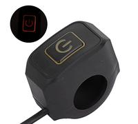 Alomejor Interrupteur de Guidon de 22 Mm en Métal ABS pour Moto, Bouton de Commande étanche pour Klaxon de Phare, Utilisation Universelle pour Moto, VTT, Vélo Tout-terrain (YELLOW)