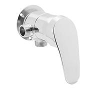 Alomejor Inverseur de Douche Lisse en Alliage de Zinc, Valve D'angle pour Douche à Main Murale, Valve Adaptateur à 3 Voies G1/2 Pouces