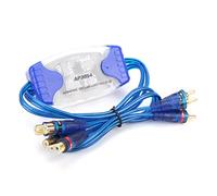 Alomejor Isolateur de Boucle de Terre, Filtre de Bruit plaqué or pour Audio de Voiture, Réduit le Bruit de l'alternateur, Solution d'isolation Polyvalente pour les Types de Véhicules