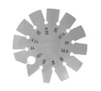 Alomejor Jauge D'angle de Forme Ronde, Gabarit biseauté en Acier Inoxydable pour Outils de Mesure, 1 unité