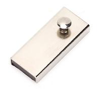 Alomejor Jauge de Guidage de Couture Magnétique Réglable Efficacement pour Machines à Coudre Universelles pour L'industrie du Vêtement en Acier Inoxydable 2,1 X 0,9 Pouces