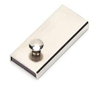 Alomejor Jauge de Guidage de Couture Magnétique Réglable Efficacement pour Machines à Coudre Universelles pour L'industrie du Vêtement en Acier Inoxydable 2,1 X 0,9 Pouces