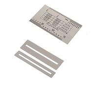 Alomejor Jauge de Mesure Multifonctionnelle pour Guitare, Acier Inoxydable, Compatible avec Guitare, Basse, Mandoline et Banjo, Outil de Mesure de Hauteur de Corde avec Protecteurs