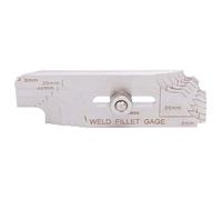 Alomejor Jauge de Soudage MG-11, Outil de Mesure de Précision des Filets en Acier Inoxydable pour Chaudières, Ponts et Construction Navale - 1 Pièce