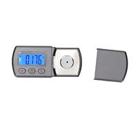 Alomejor Jauge D'échelle de Force de Stylet de Plateau Tournant Compteur de Pression de Suivi Précis pour Lecteurs de Disques Vinyle Acier Inoxydable de Haute Précision LCD Bleu