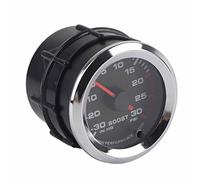 Alomejor Jauge Turbo Boost, Manomètre de Suralimentation en Plastique de 52 Mm, Affichage LED 7 Couleurs, Pointeur de -30 à 30 PSI pour Moteur à de Générateur de Bateau de Camion de Voiture 12 V