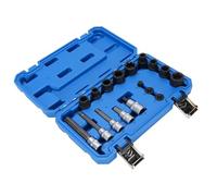 Alomejor Jeu de 17 Douilles d'étrier de Frein, Kit d'outils de Dépose 'étrier de Frein en Acier CR MO avec Douilles H7 H8 H9 et 11,5 20 22 Mm, pour Les Mécaniciens de Service de Freinage,