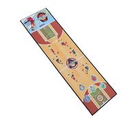 Alomejor Jeu de Basket-Ball de Table, Tapis en Velours Portable, Pliable, Jouet avec 6 Balles, pour Enfants, Fête en Famille