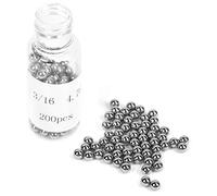 Alomejor Jeu de Billes de Roulement de Vélo en Acier Inoxydable 304, Performances Fiables 3/16 Pouces pour le Cyclisme - 200 Pièces