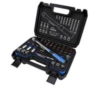 Alomejor Jeu de Clés Dynamométriques Kit D'outils à Cliquet Réglable à 72 Dents pour L'entretien du Vélo Entraînement 1/4" 2 à 24 Nm avec Embouts de Tournevis et Douilles