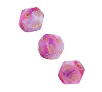 Alomejor Jeu de Dés Astrologiques pour Divination, Acrylique à 12 Faces | Symboles faciles à lire, Matériau durable, Parfait pour les collectionneurs