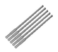 Alomejor Jeu de Forets à Percussion 5 Pièces avec Pointes en Carbure pour Marteau Perforateur Rotatif 210mm pour Applications de Béton de Brique (8 millimètres)