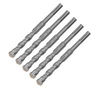 Alomejor Jeu de Forets à Percussion Rotatifs 5 Pièces, Forets à Percussion à Pointe en Carbure Durables pour la Maçonnerie, le Béton, la Pierre, la Brique, Longueur 160mm (15mm)