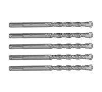 Alomejor Jeu de Forets à Percussion Rotatifs 5 Pièces, Forets à Percussion à Pointe en Carbure Durables pour la Maçonnerie, le Béton, la Pierre, la Brique, Longueur 160mm (12mm)