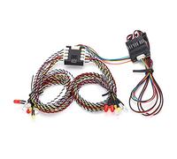 Alomejor Jeu de Lumières à LED pour Voiture RC 16 Kit de Système D'éclairage de Lampe à LED Simulation de Feux Clignotants pour Voiture sur Chenilles Modèle RC