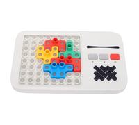 Alomejor Jeu de Puzzle Assorti à Motifs, Jouet éducatif pour Enfants, Casse-tête, Blocs de Tige, Jouet pour Améliorer la Concentration