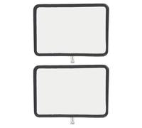 Alomejor Jeu de Têtes de Rétroviseur de Porte de Voiture pour une visibilité Améliorée, Remplacement chromé Durable pour Landcruiser 70 75 78 Ute 2 Unités