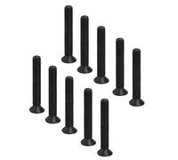 Alomejor Jeu de Vis à Tête Fraisée A2-70 pour une Installation Sûre dans des Applications de Haute Précision, Assortiment de 50 Pièces (M3*20)